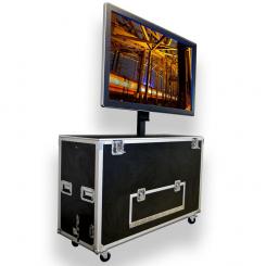 Media-Board Outdoor 55" incl. Flightcase mit Lift 